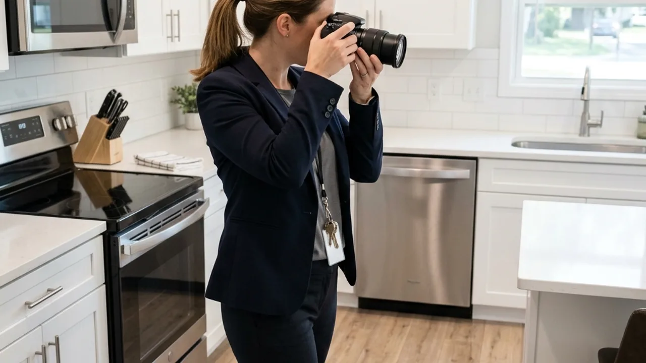 Property manager conducting a routine inspection inside a Sunshine Coast rental