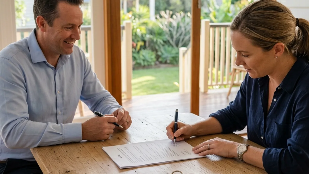 Tenant application and lease documentation for a Sunshine Coast rental